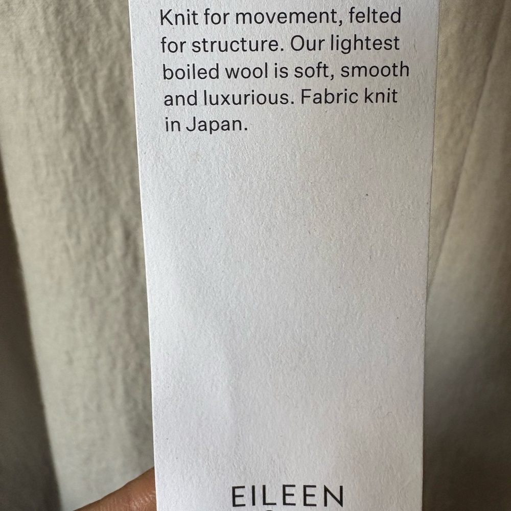 NWT EILEEN FISHER 100% Wool Jersey Wide Leg Pant - Picture 7 of 12